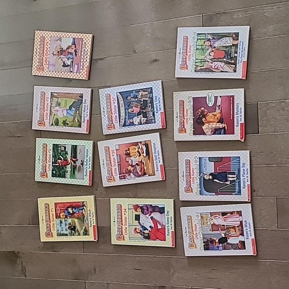 Vintage babysitter's club little sister books 1-4, 34-37, super special 1-4